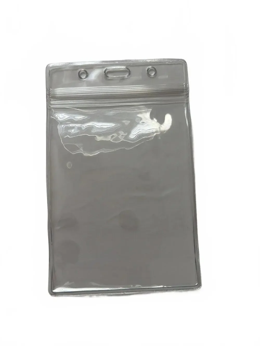 Clear Plastic Badge Holder Pouch with Zip Lock 3 x 4 Inch